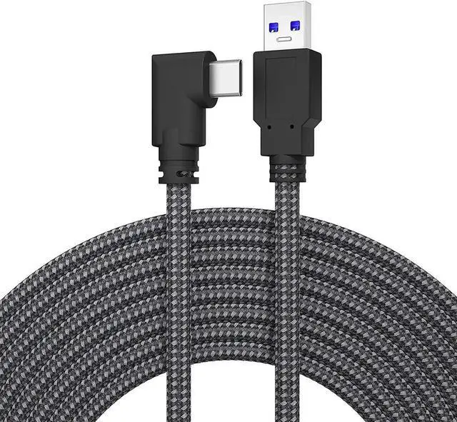 Alt view image 2 of 6 - USB 3.0 A to C VR Link Cable for Oculus Quest 2 20ft / 6M, USB C 3.2 Gen1/ 5Gbps Oculus Quest 2 Link Cable, Fast Charging & PC Data Transfer Compatible for Oculus Quest 1 / Quest 2 Headset Link Cord