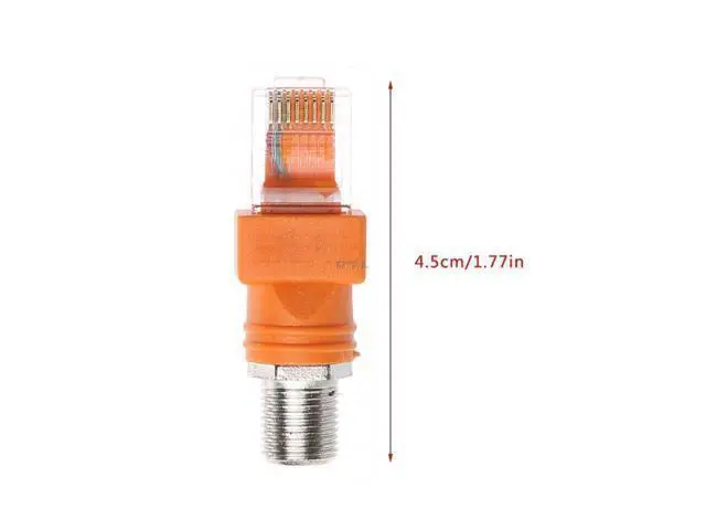 Alt view image 6 of 6 - F Female To RJ45 Male Coaxial Barrel Coupler Adapter RJ45 To RF Connector Converter