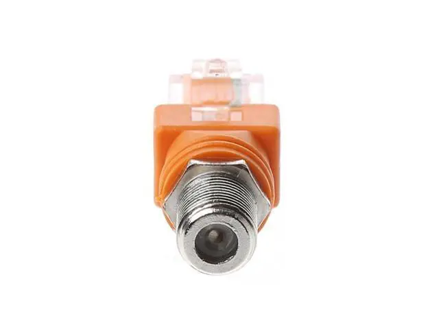 Alt view image 3 of 6 - F Female To RJ45 Male Coaxial Barrel Coupler Adapter RJ45 To RF Connector Converter
