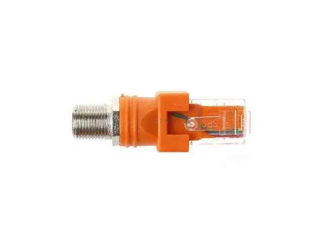 Alt view image 4 of 6 - F Female To RJ45 Male Coaxial Barrel Coupler Adapter RJ45 To RF Connector Converter