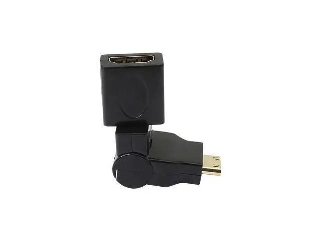 Alt view image 6 of 7 - Swivel Angle Mini HDMI to HDMI Adapter, 90 180 360 Degree Rotating and Swivel Twist Mini HDMI Male to HDMI Female Converter Gold Plated 3D 2K for Camera, Camcorder, DSLR, Tablet, Video Card