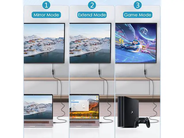 Alt view image 7 of 7 - HDMI Extension Cable Left Angle 1.5 Feet 4K HDMI Extender Cable Male to Female Adapter Cord 90 Degree HD Video Converter Short Wire for Monitor, Laptop, Projector, HDTV