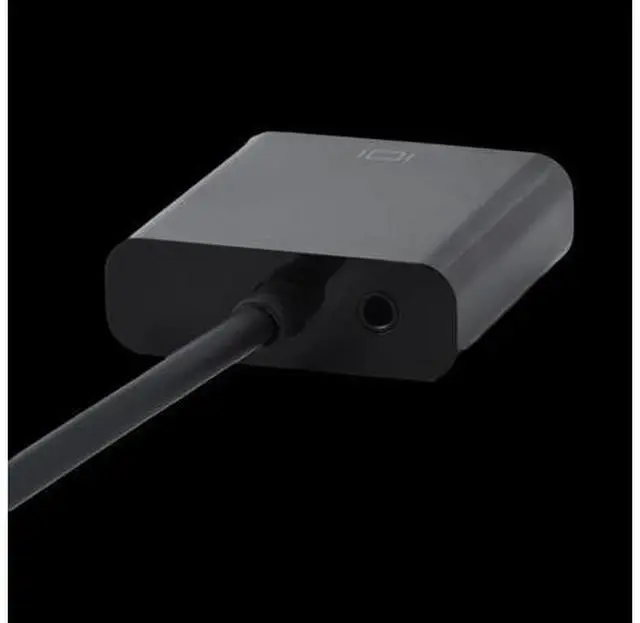 Alt view image 4 of 6 - HDMI to VGA with 3.5mm Audio Cable, Gold-Plated HDMI to VGA Adapter Compatible for Computer, Desktop, Laptop, PC, Monitor, Projector, HDTV, Chromebook, Raspberry Pi, Roku, Xbox and More - Black