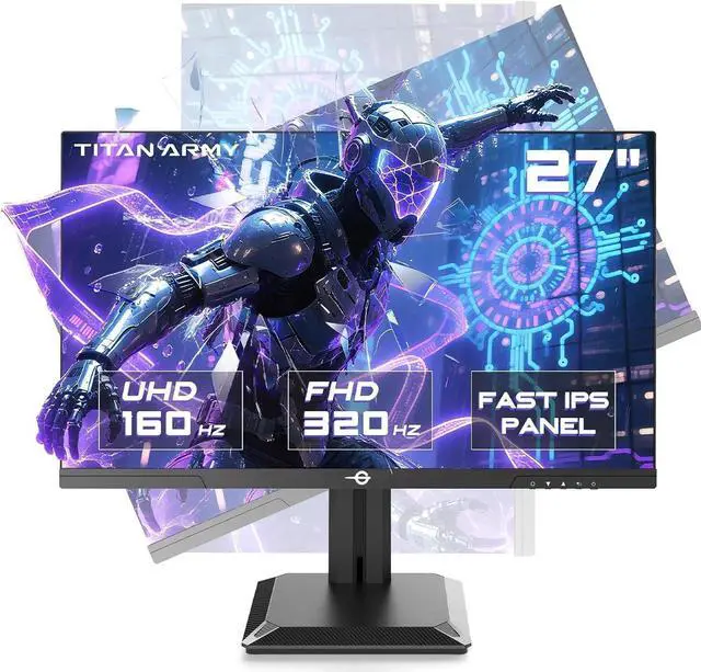 TITAN ARMY 27 Inch 4K UHD 160Hz/1080p FHD 320Hz Dual Mode