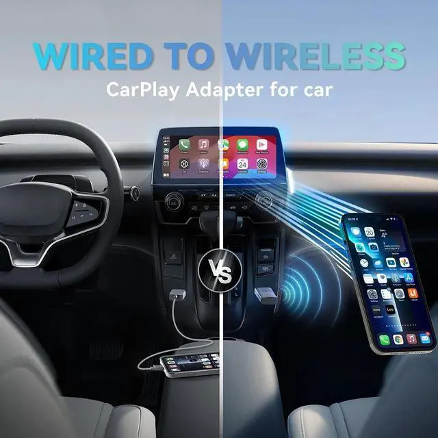 Alt view image 4 of 7 - MINIX Wireless CarPlay Adapter for Apple Converts Cars Factory Wired CarPlay to Wireless CarPlay Compatible with iPhone iOS 10+ and 2016+ Cars, Slow Latency with USB C