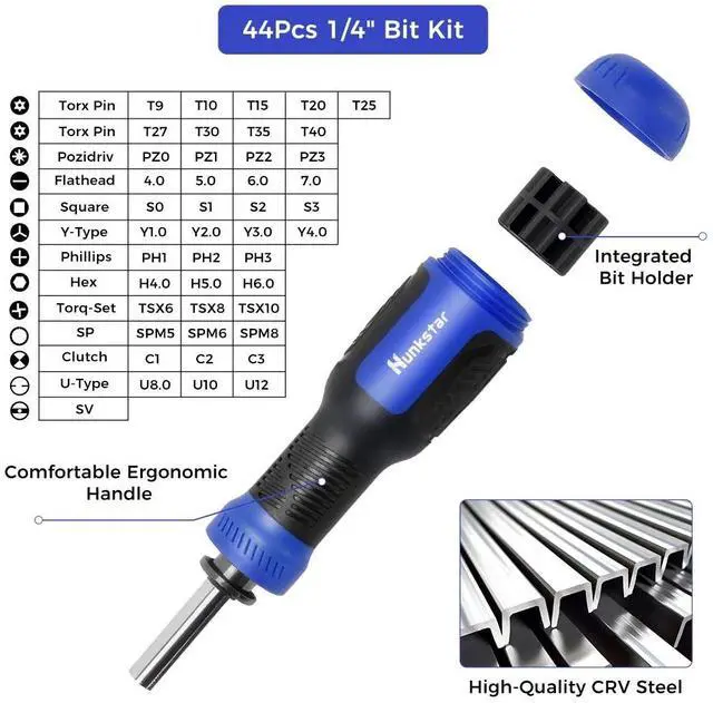 Alt view image 4 of 7 - Hunkstar S191 1-in-1 Precision Screwdriver Set, Repair Tool Kit for iPhone, MacBook, Computer, Laptop, Tablet, Game Console