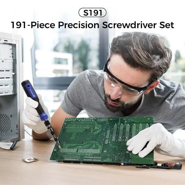 Alt view image 6 of 7 - Hunkstar S191 1-in-1 Precision Screwdriver Set, Repair Tool Kit for iPhone, MacBook, Computer, Laptop, Tablet, Game Console