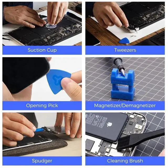 Alt view image 7 of 7 - Hunkstar S191 1-in-1 Precision Screwdriver Set, Repair Tool Kit for iPhone, MacBook, Computer, Laptop, Tablet, Game Console