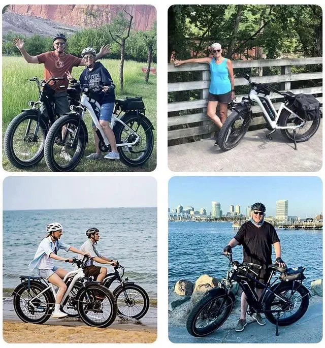 Alt view image 7 of 7 - MAGICYCLE Step-thru Electric Bike 26" Fat Tires Peak 1500W Motor Off-road E-Bike for Adults,52V 20Ah Battery Electric Bicycle,28mph Max Speed, 100 Miles Range, Hydraulic Disc Brake,Shimano 7 speed