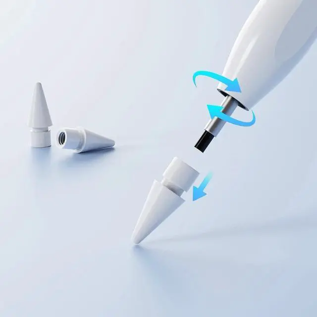 Alt view image 7 of 7 - Tronsmart Stylus Pen 25 Mins Full Charge 9.5H Working Time, Magnetic Adsorption, Tilt Sensitivity & Palm Rejection, 13.5g Aluminum Alloy POM Tip, Compatible with 2018+ iPad Pro/Air/Mini, White