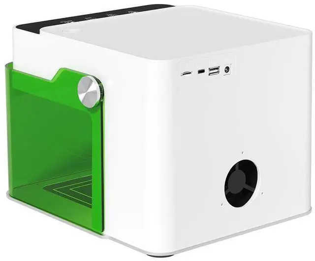 Alt view image 2 of 7 - Mecpow M1 Mini Laser Engraver, 5W Laser Cutter Portable Desktop Laser Engraving, 100x100mm Engraving Area, 10000 mm/min Engraving Speed,Accuracy up to 0.01 mm, Eye Protection Design