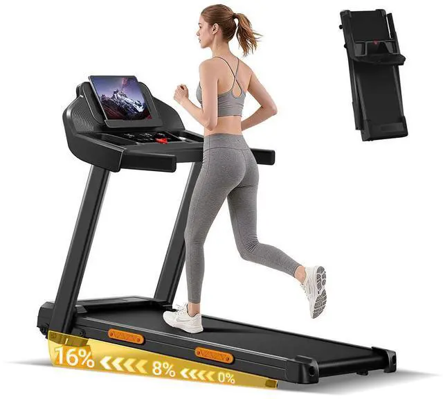 Main image of ROBORE SF20 16% Incline Treadmills for Home with 3 LED Displays, 3.0HP Foldable Walking Pad Treadmill Up to 400LBS Capacity, 0.6-7.5MPH Portable Treadmill,Heart Rate Sensor,Quiet Motor