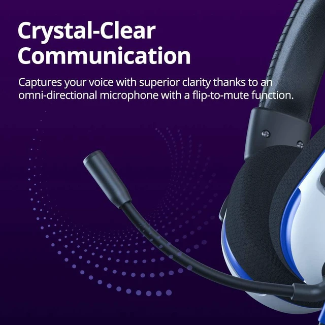 Alt view image 4 of 7 - Tronsmart Sounfii G10 Wired Gaming Headset with Flip Mic Volume Wheel, 40mm Drivers, Durable Aluminum Frame, 3.5mm Jack /1.2m Audio, Lightspeed Headphones for PC, Mac, PlayStation, Xbox, Switch-White