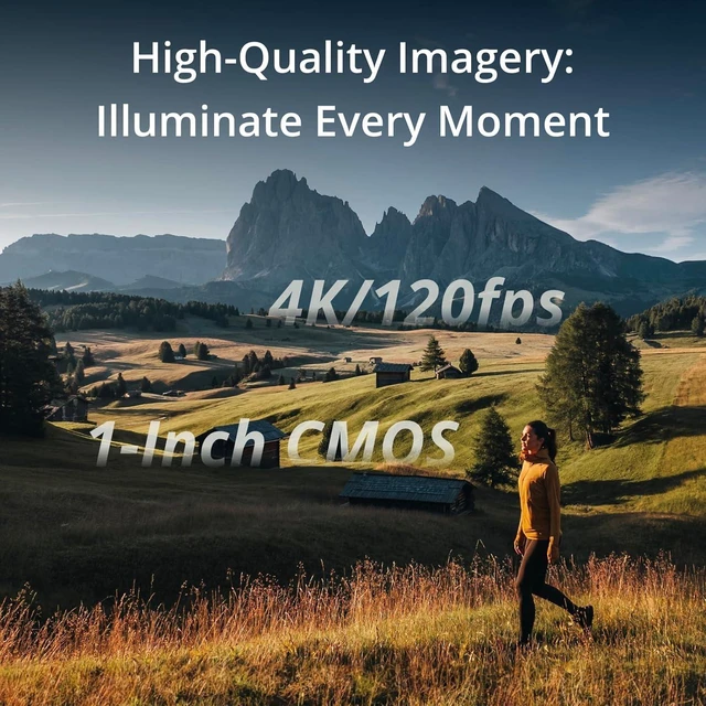 Alt view image 2 of 7 - DJI Osmo Pocket 3 Handheld 3-Axis Gimbal Stabilizer Camera, 1-Inch CMOS Sensor, 4K/120fps Video, 2-Inch Rotatable Touchscreen