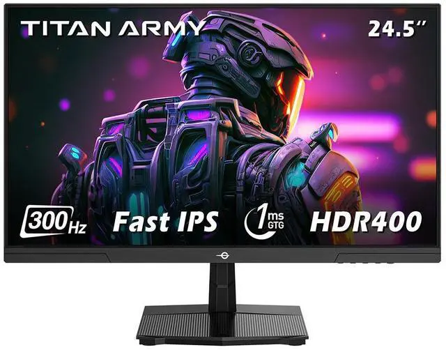Main image of TITAN ARMY 24.5 Inch 300Hz Full HD IPS Gaming monitors with Vibrant Colors,Gaming Screen with Adaptive-Sync 1ms HDR400,Gaming Computer Monitor with VESA Mountable,Low Blue Light-P2510HS