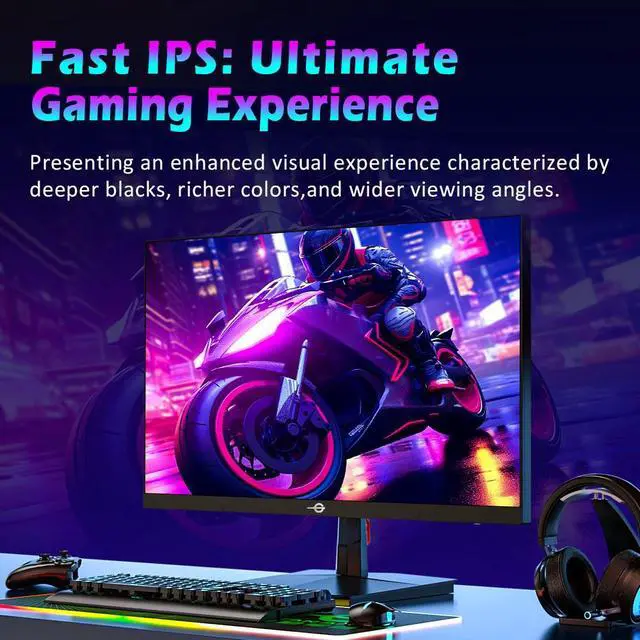 Alt view image 5 of 7 - TITAN ARMY 24.5 Inch 300Hz Full HD IPS Gaming monitors with Vibrant Colors,Gaming Screen with Adaptive-Sync 1ms HDR400,Gaming Computer Monitor with VESA Mountable,Low Blue Light-P2510HS
