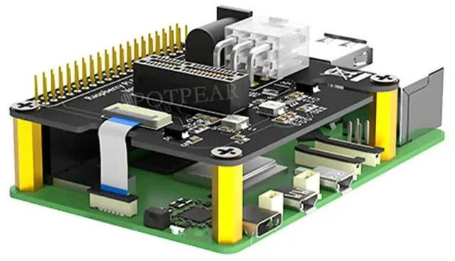 Alt view image 5 of 6 - AJMRTC Pi 5 PCIe Slot Expansion Board, FFC Connector to Standard PCIe x1 Adapter Board (C) for Raspberry Pi 5, Supports PCIe x1/x4/x8/x16 Devices, PCIe TO PCIe x1 Expansion Hat