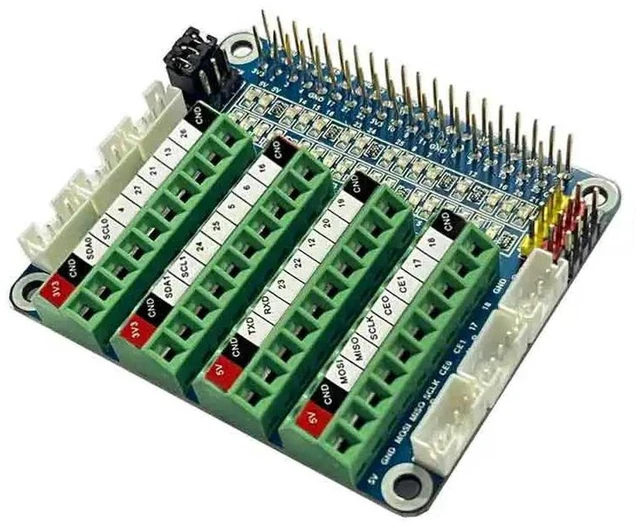 Main image of AJMRTC PCF8591 Expansion Board, ADC DAC Analog IO Module with LED GPIO Test Pins for Raspberry Pi, PCF8591 Analog to Digital Digital to Analog Converter Sensor Board