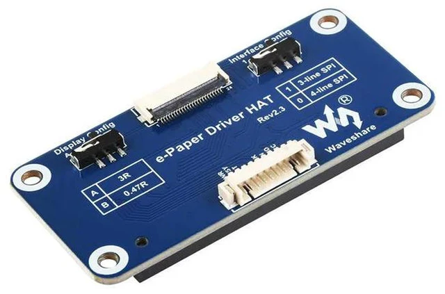 Alt view image 6 of 6 - AJMRTC Universal E-Paper Raw Panel Driver HAT, Waveshare SPI E-Ink Display Driver Board, Supports Most Waveshare SPI E-Paper Raw Panels, Raspberry Pi 40PIN GPIO Stackable HAT