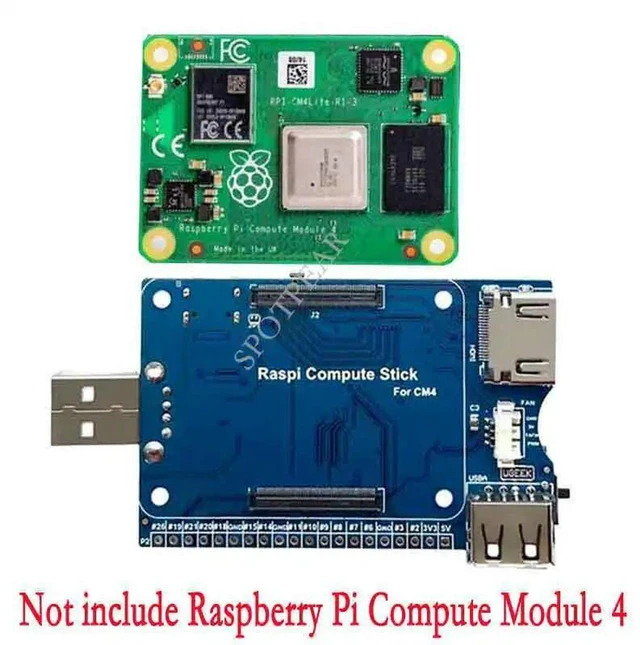 Main image of AJMRTC Pi Compute Module 4 CM4 IO Board, CM4 Core Compute Stick Programming Tool, CM4 Carrier Base Board for Raspberry Pi CM4 Module, Debug and Expansion Board for Industrial Embedded Development