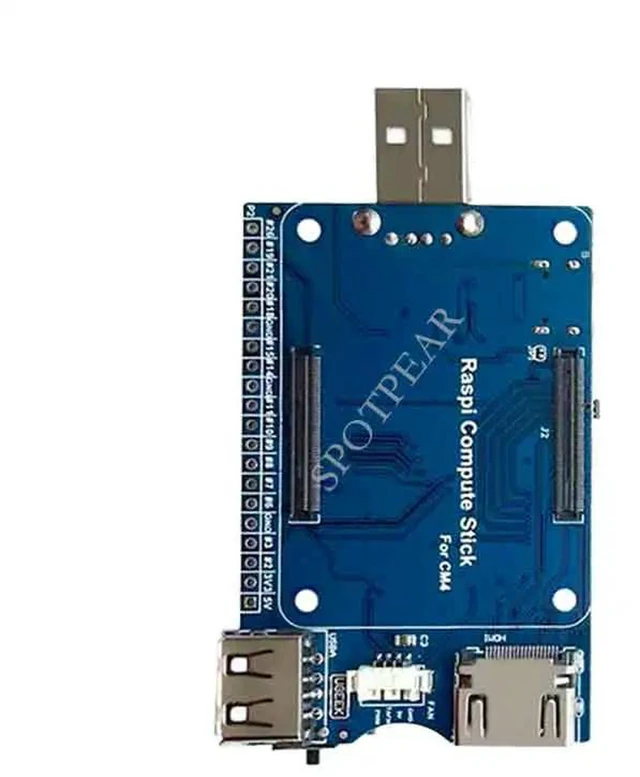 Alt view image 6 of 6 - AJMRTC Pi Compute Module 4 CM4 IO Board, CM4 Core Compute Stick Programming Tool, CM4 Carrier Base Board for Raspberry Pi CM4 Module, Debug and Expansion Board for Industrial Embedded Development
