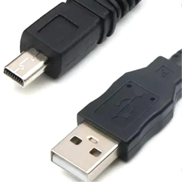 Alt view image 3 of 3 - AJMRTC Universal USB to 8Pin Small Port Data Charging Cable, 5-Core USB to 8P Cord for Digital Cameras and Mobile Phones, NNR USB 8-Pin Sync & Power Cable for Old Camera and Portable Devices