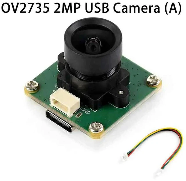 Alt view image 2 of 3 - AJMRTC 2MP OV2735 Low Distortion Pi USB Camera, USB2.0 Plug-and-Play Webcam, Fixed Focus Distortion-Free Lens for Raspberry Pi, Jetson RDK, Machine Vision & AI Vision Projects