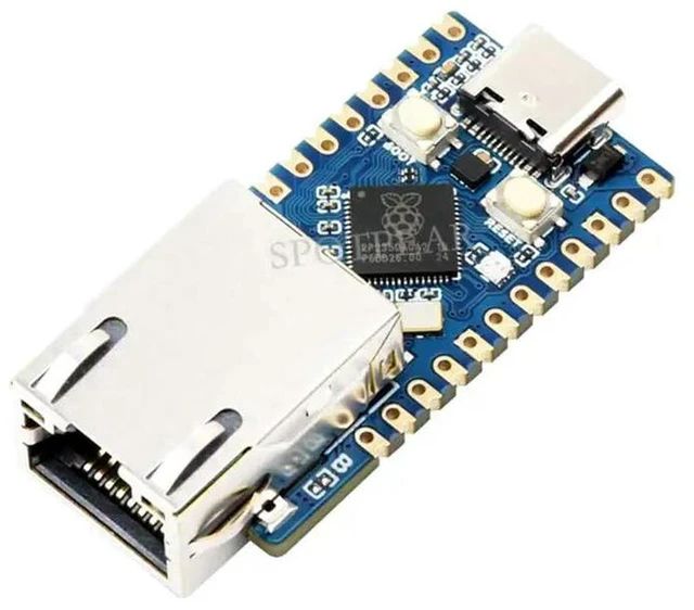 Alt view image 3 of 3 - AJMRTC Waveshare RP2350-ETH Development Board, Pi Pico 2 RP2350 Microcontroller with CH9120 Ethernet Chip, TCP/UDP Wired Network Module, for Embedded IoT and Industrial Network Projects