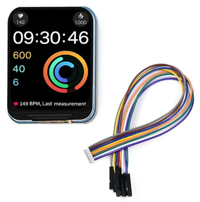 Alt view image 5 of 6 - AJMRTC 1.69 Inch IPS LCD Display Module, SPI Interface 240×280 Resolution 262K Colors IPS Screen for Raspberry Pi, Compact Embedded Color Display Panel for HMI and IoT Visual Projects