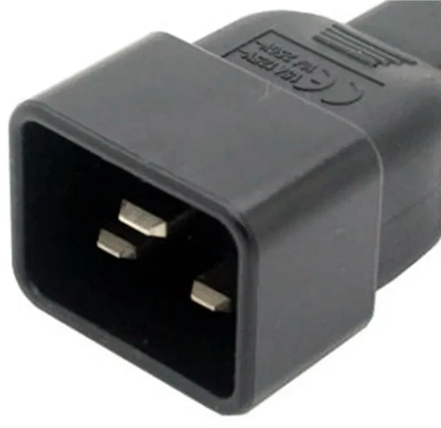 Alt view image 3 of 3 - AJMRTC 3 Pack Beige IEC 320 C20 Male to C13 Female AC Power Adapter, 16A C20 to 10A C13 Power Converter Connector, IEC C20 to C13 AC Adapter for Server, PDU, UPS and Industrial Power Equipment