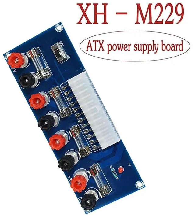 Alt view image 2 of 3 - AJMRTC 3 Pack XH-M229 ATX Power Transfer Adapter Board, Desktop PC 24Pin ATX Power Supply Breakout Module, ATX 24Pin to Terminal Block Power Circuit Board for DIY Bench Power Supply and Electronic Tes