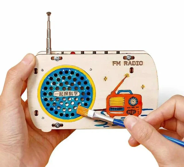 Alt view image 3 of 3 - AJMRTC Radio Assembly DIY Kit (B), STEM Educational Soldering Project for Beginners & Adults, Build Your Own Radio Receiver Electronic Learning Kit