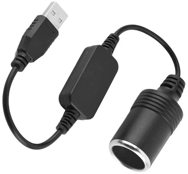 Main image of AJMRTC USB 5V to 12V Step-Up Power Converter, USB to Cigarette Lighter Socket Adapter, 5V Input to 12V Output Power Supply for Dash Cam, Tachograph and Car Electronic Devices
