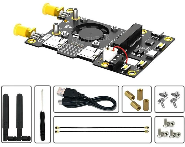 Alt view image 2 of 5 - AJMRTC Mini PCIe 3G/4G LTE HAT Module, Wireless Cellular Expansion Board for ARTIK, Rock64, Tinker Board and Latte Panda, IoT Cellular Communication Accessory for Embedded Projects