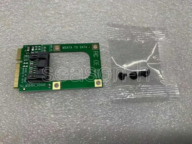 Alt view image 3 of 3 - AJMRTC eSATA to SATA Converter Adapter Card, Mini eSATA to 7-Pin SATA Extension Board, Full Height Bracket for Internal & External SATA Storage Connection