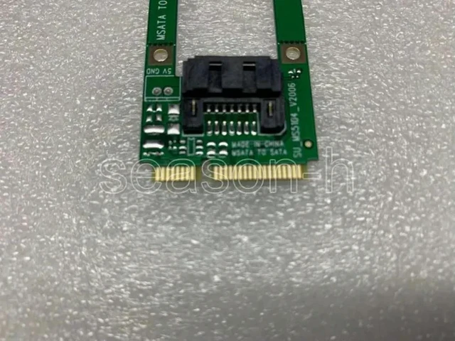 Alt view image 2 of 3 - AJMRTC eSATA to SATA Converter Adapter Card, Mini eSATA to 7-Pin SATA Extension Board, Full Height Bracket for Internal & External SATA Storage Connection
