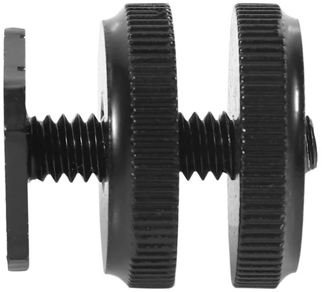Alt view image 2 of 3 - AJMRTC 2 Pack 1/4 Inch-20 Hot Shoe Mount Adapter, Tripod Screw to Flash Hot Shoe Converter, Camera Rig Accessory for DSLR Camera, Mount Flash, Monitor and Other Photography Gear