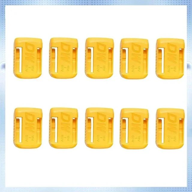 Alt view image 3 of 3 - AJMRTC 10Pcs Tool Holder Wall Mount Dock, Battery & Tool Storage Holder Compatible with Dewalt 18V, 20V, 18V-60V Power Tools, Heavy Duty Wall Mount Organizer Rack for Workshop