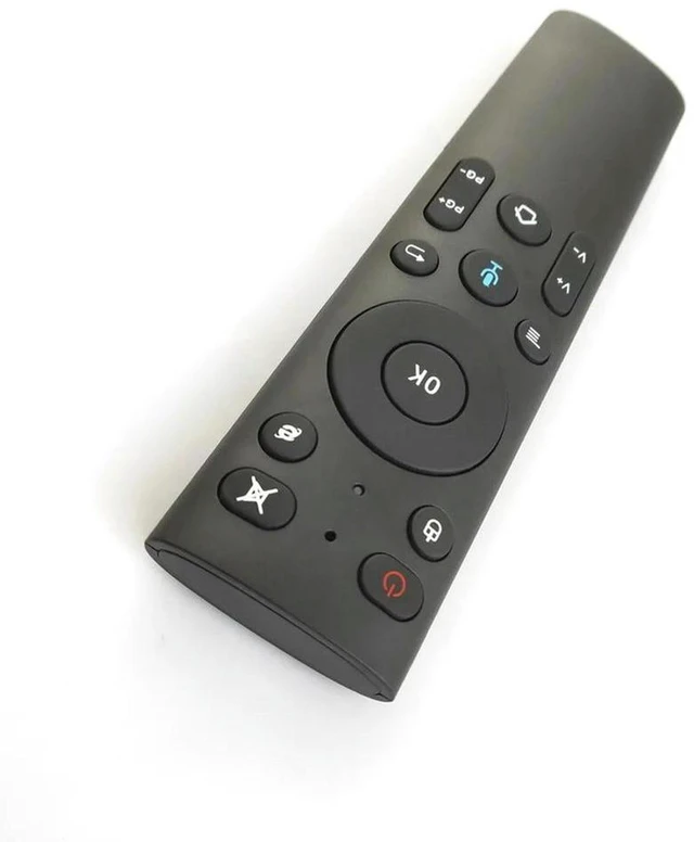 Main image of AJMRTC Q5+ Air Mouse Bluetooth Voice Remote Control, 2.4G Wireless Voice Air Mouse Remote for Android TV Box, IPTV Media Player, Handheld Infrared Learning Remote Controller