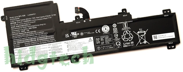 Main image of New L20C4PE1 L20L4PE1 L20M4PE1 Laptop Battery for Lenovo IdeaPad 5 Pro 16" 16ACH
