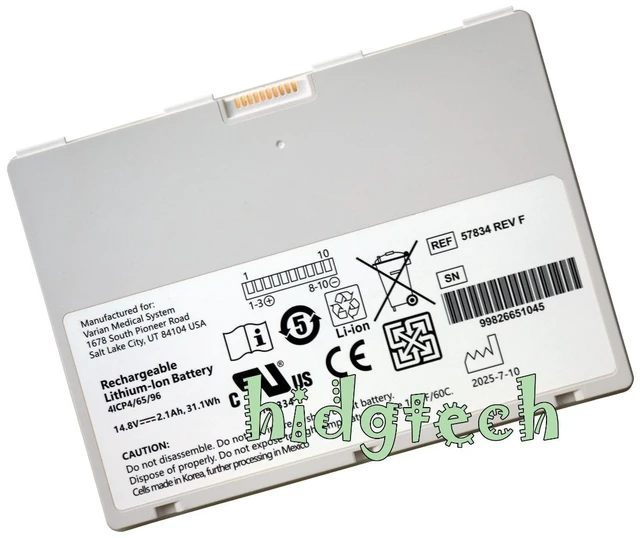 Main image of REF 57834 New Battery for Varian PaxScan 4336W V4C50 F30 DR X-ray Detector