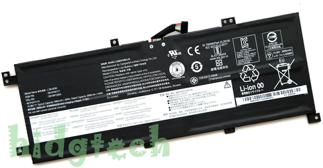 Alt view image 3 of 4 - New L18C4P90 L18M4P90 L18D4P90 46Wh Battery for Lenovo Thinkpad L13 Yoga 1st Gen / 2nd Gen / L13 Yoga 20R5 20R6 Series 02DL030 02DL031
