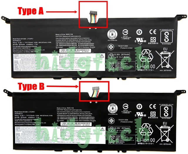 Main image of New L17C4PE1 L17M4PE1 Laptop Battery for Lenovo Yoga S730-13IWL IdeaPad 730S-13IWL Series 5B10R32748, 928QA232H, SB10W67305, 41CP4/46/121