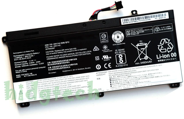 Main image of New 45N1740 45N1741 45N1742 45N1743 00NY639 Laptop Battery for Lenovo ThinkPad T550 T550s T560 W550 W550s Series