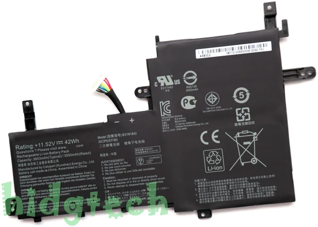 Main image of B31N1842 New Laptop Battery for Asus VivoBook S15 S531FA S531FL X531FL K531FA V531FA V531FL K531FA K531FL S5500F F513 M513 K513 S513 X513 S15 S531F Series 0B200-03440000