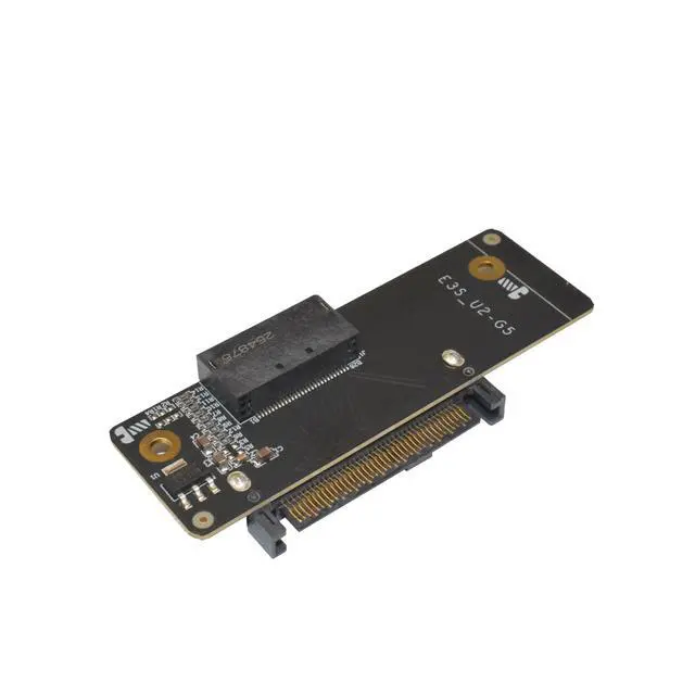Alt view image 2 of 6 - LetLinkSo PCIe 5.0 GEN-Z EDSFF to U.2 SFF-8639 Adapter Card NVMe SSD Converter for 28Pin E1.S E1.L E3.S E3.L, High-Speed Server Interconnect for Enterprise Data Center & IT Workstations