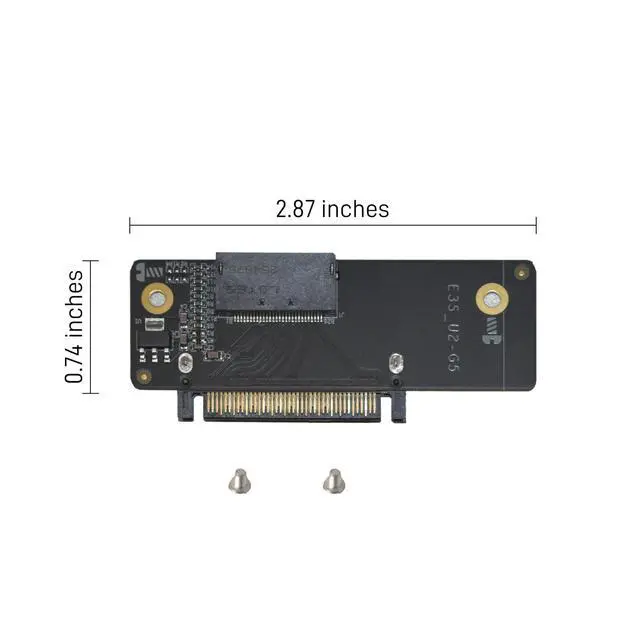 Alt view image 6 of 6 - LetLinkSo PCIe 5.0 GEN-Z EDSFF to U.2 SFF-8639 Adapter Card NVMe SSD Converter for 28Pin E1.S E1.L E3.S E3.L, High-Speed Server Interconnect for Enterprise Data Center & IT Workstations