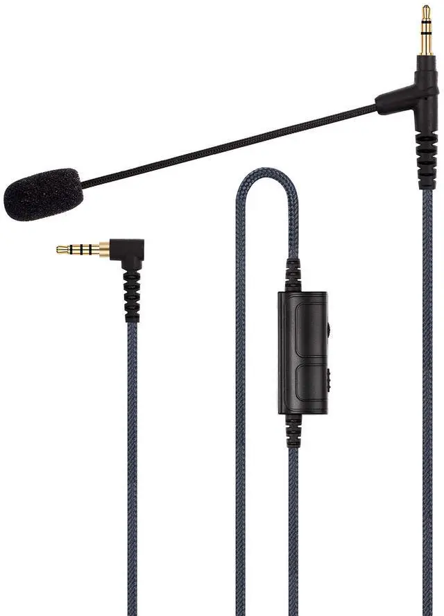 Main image of Cable Boom Microphone - Volume Control for PlayStation PS4 or Xbox One Controller, PC, Tablet ,Laptop, Smartphone - Boompro Gaming Mic compatible with V-Moda or Most Other 3.5mm Jack Headphone 150CM