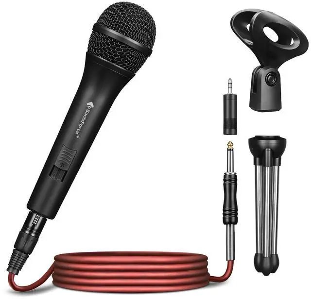 Main image of SonixForce Professional Dynamic Microphone for Singing Karaoke Microphone with 16ft XLR to 1/4'' Audio Cable, Vocal Handheld Mic for Podcast Mixer Amplifier PA System