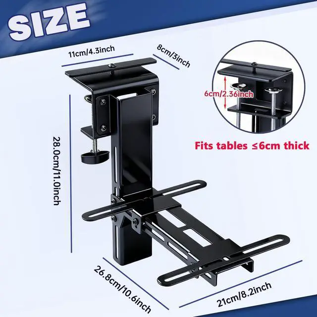 Alt view image 5 of 6 - 1PC Hotas Mount, Desk Mount for Flight Sim Game Flight Stick Joystick Throttle and HOTAS Systems1PC